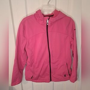 WOMENS Spyder‎ Jacket Pink Full-zip hooded size large